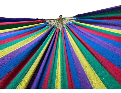 Imagen 3 de 3 de Hamaca Yucateca 100% Algodón Colores (azul,morado,verde,etc)
