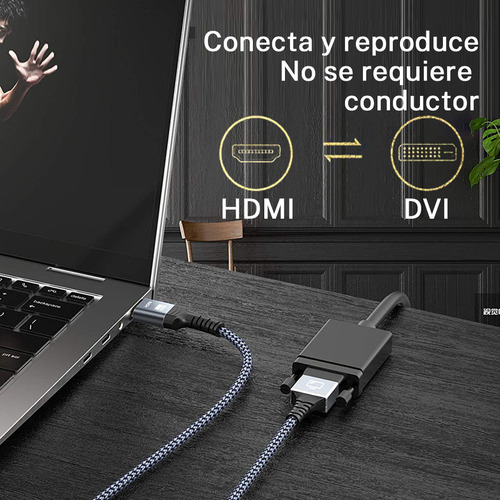D Cable Hdmi A Dvi Conversión Bidireccional De Dvi A Hdmi