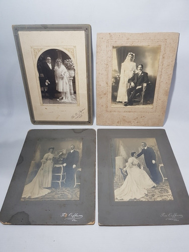 Imagen 4 de 6 de Antiguas Fotos Estudio Novias Casamiento 1900 Lote Mag 57599