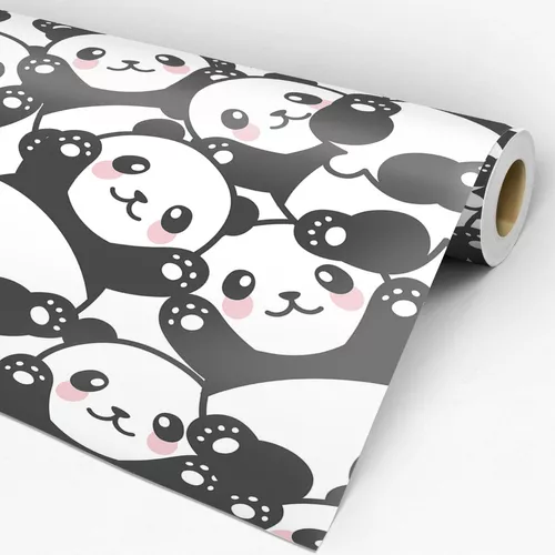 Papel de parede para quarto de bebê infantil Urso Panda