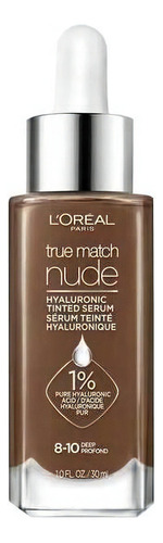 Base de maquillaje en sérum L'Oréal Paris True Match 0.5-2 acid hilauronyc Hyaluronic Tinted Serum tono deep 8-10 - 30mL 30g