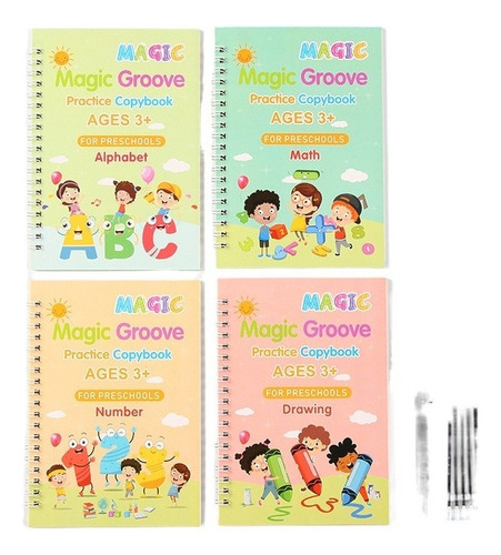 Ll Sank Magic - Kit Cuaderno Caligrafía Reutilizable 4