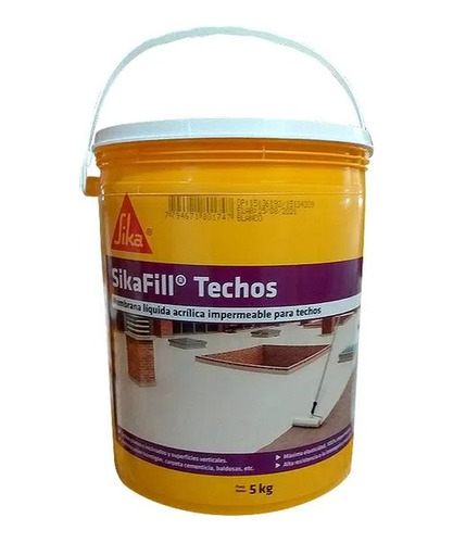 Sikafill Techos Membrana Liquida Blanco Por 5kg