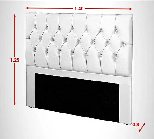Cabeceira Estofada Box De Casal 140cm Com Kit Fixação Promo