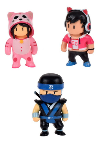 Pack 5 Figuras 5 Cms Stumble Guys - Ninja Kai