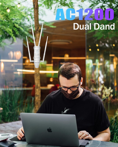Extensor De Rango Wifi Al Aire Libre Ac1200, Punto De Acceso