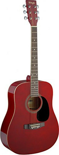 Guitarra Acústica Stagg Sa20d Roja