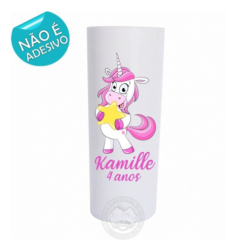 Imagem 5 de 5 de 30 Copo Long Drink Personalizado Unicórnio