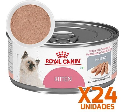24 X Lata Gatito Royal Canin Kitten 165gr. Np