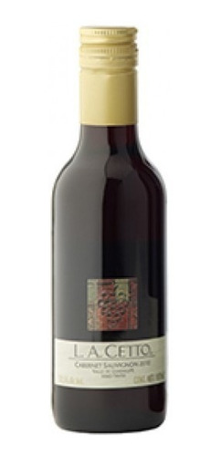 Mini Vino Tinto L.a. Cetto Cabernet Sauvignon 187ml