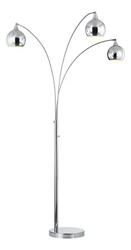 Lámpara De Pie Led Arqueada 84 Con Dimmer, Cromo Moderno