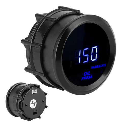 Medidor De Pressão De Óleo 2in 0.150psi Digital Blue Led Hig