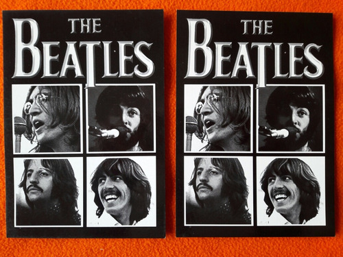 2 Tarjetas Del Grupo De Rock  Los Beatles 