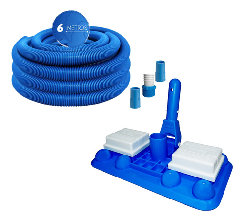 Kit Limpeza De Piscina Aspirador Esfera Sodramar