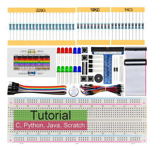 Kit De Inicio Básico Freenove Para Raspberry Pi 4 B 3 B+ 400