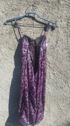 Vestido Animal Print Lentejuelas - Diseño