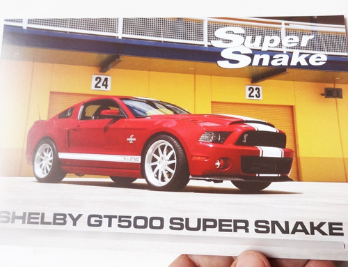 Folleto Ford Mustang Gt5000 Super Snake 2013 Auto Antiguo