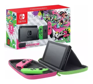 Consola Nintendo Switch Neon Original Nueva Splatoon 2 Msi