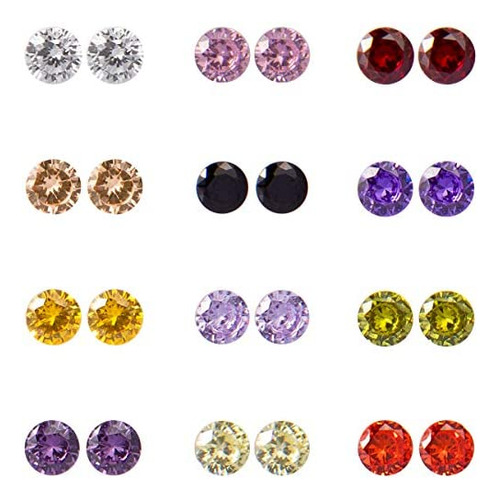 12 Pares De Aretes De Plástico Para Oídos Sensibles, Aretes