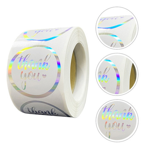 T 1 Rollo De 500 Pegatinas De Agradecimiento Para Regalo