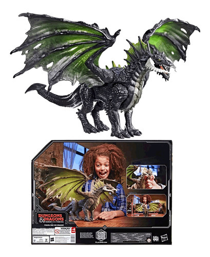 Figura de dragón negro Rakor F6634 Hasbro de Dungeons & Dragons, 28 cm