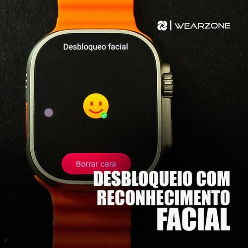 Smartwatch Relógio 4g Ultra chip Wi-fi Gps 16gb E 2gb Ram Caixa Prateado Pulseira Laranja Bisel Prateado Desenho da Pulseira Mesh xwear