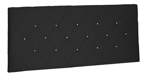 Cabeceira Painel King 1,95m Tânia Suede - Pallazio Cor Preto