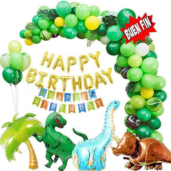 Compre Auténtico El estilo de tu vida Feliz Cumpleaños Decoracion 5 Años  Globos de Cumpleaños 5 Años Dinosaurios Happy Birthday Garland Verde Globo Número  5 Entrega rápida, ¡ordene hoy