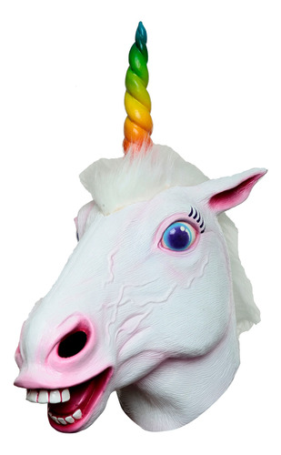 Máscara De Unicornio Unicorn Pride 26783 Color Blanco