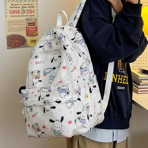 Mochila Informal Con Estampado De Dibujos Animados