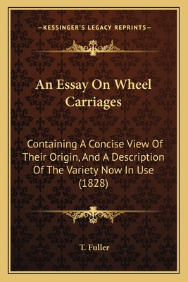 Libro An Essay On Wheel Carriages: Containing A Concise V...