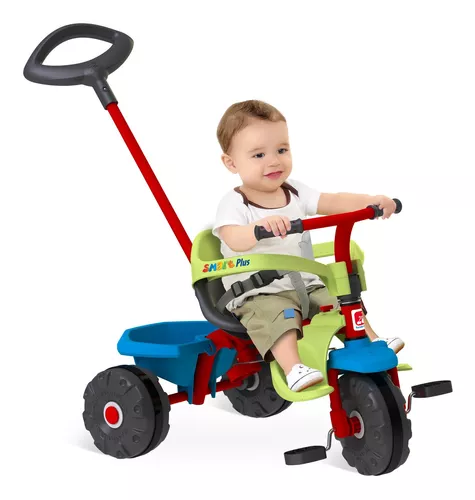 MOTOCA INFANTIL TRICICLO DE PASSEIO TOTOCA COM PEDAL E KIT ADESIVO