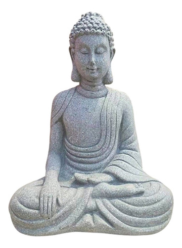 Figura Pequeña Con Estatua De Buda De Piedra Arenisca Para E