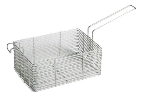 Cesto Para Frituras Arame Em Aço Inox Reforçado 24x11x8,5cm