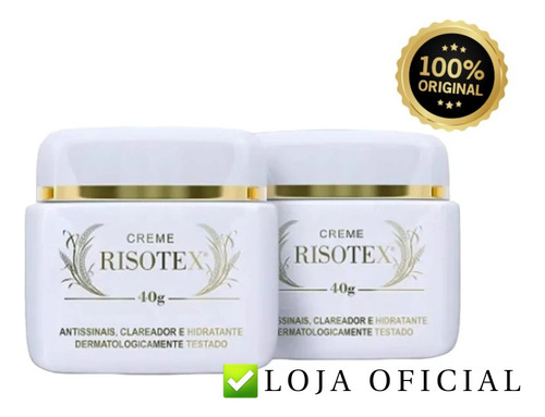 Creme Risotex Antissinais Original Kit 2 Uni 40g