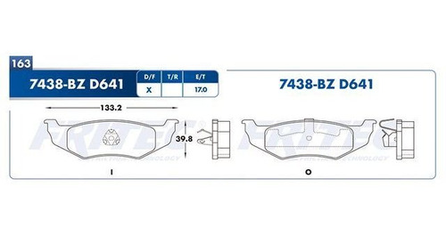 Balata Fritec Cirrus 2.7 2001 2002 2003 2004 2005 2006