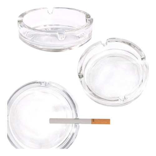 X10 Cenicero De Vidrio Adorno De Mesa Herramienta Para Fumar Cristal Ceniero