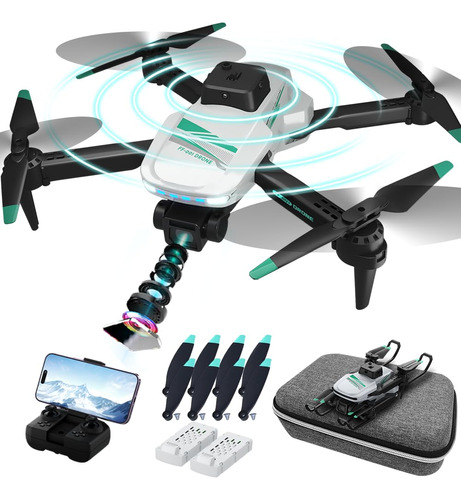 Tizzytoy Drone Con Cámara 4k Para Adultos, Wifi Fpv Rc Qua.