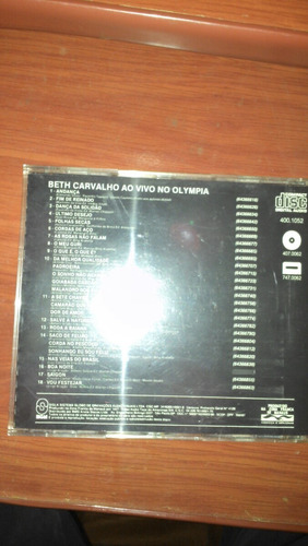 Cd: Beth Carvalho Ao Vivo No Olympia (Usado)
