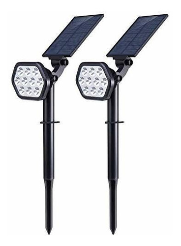 Luces Solares, 10 Focos Solares Led Para Exteriores, Fo...