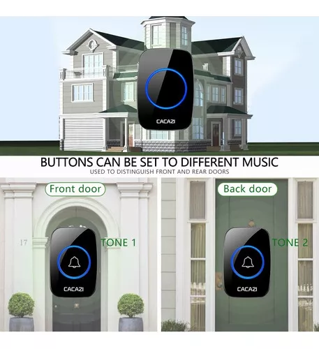 Tercera imagen para búsqueda de timbre inalambrico exterior