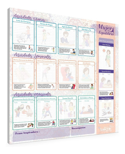 Imagen 2 de 4 de Tablero Planeador Para Mujer - Mujer En Equilibrio Ms
