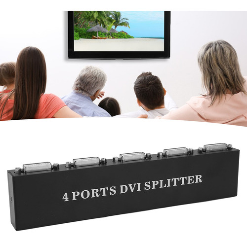 Divisor De Vídeo Dvi De 1 Entrada Y 4 Salidas Hd Sin Pérdida