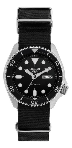Reloj Seiko Srpd55k3 Con Correa De Tela Automática Analógica