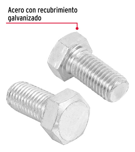 2 Pzas Set Con 6 Tornillos 3/4 X 1-1/2 Tipo Máquina, Fiero