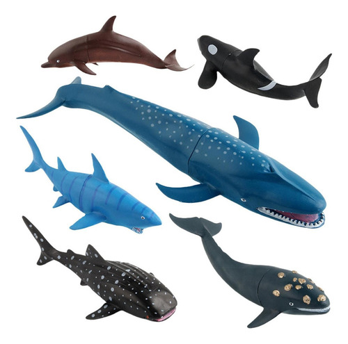 Tt Animal Marino Modelo Aprendizaje Ballena Tiburón Azul