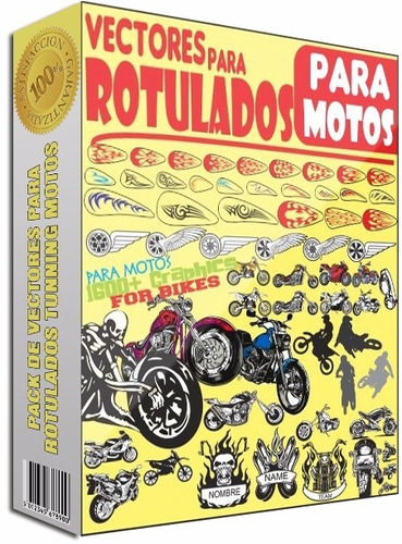 Pack Vectores Rotulados Para Motos Tunning