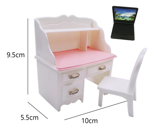 5 Juego De Muebles De Escritorio En Miniatura Para 5 Piezas