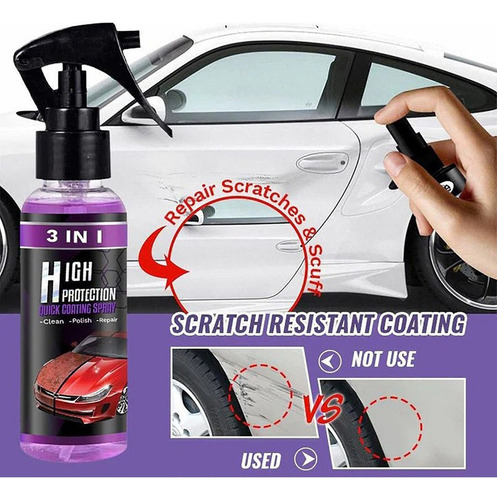 3 En 1 Spray Recubrimiento Rápido For Automóviles D
