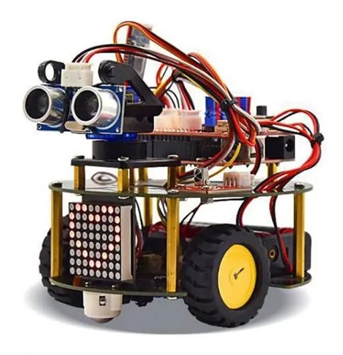 Imagen 1 de 5 de Kit Arduino Para Armar Robot Tortuga Inteligente Keyes